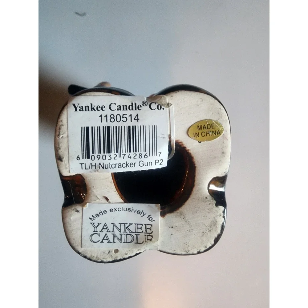 Yankee Candle Nutcracker gun Tealight Candle Holder Christmas Soldier